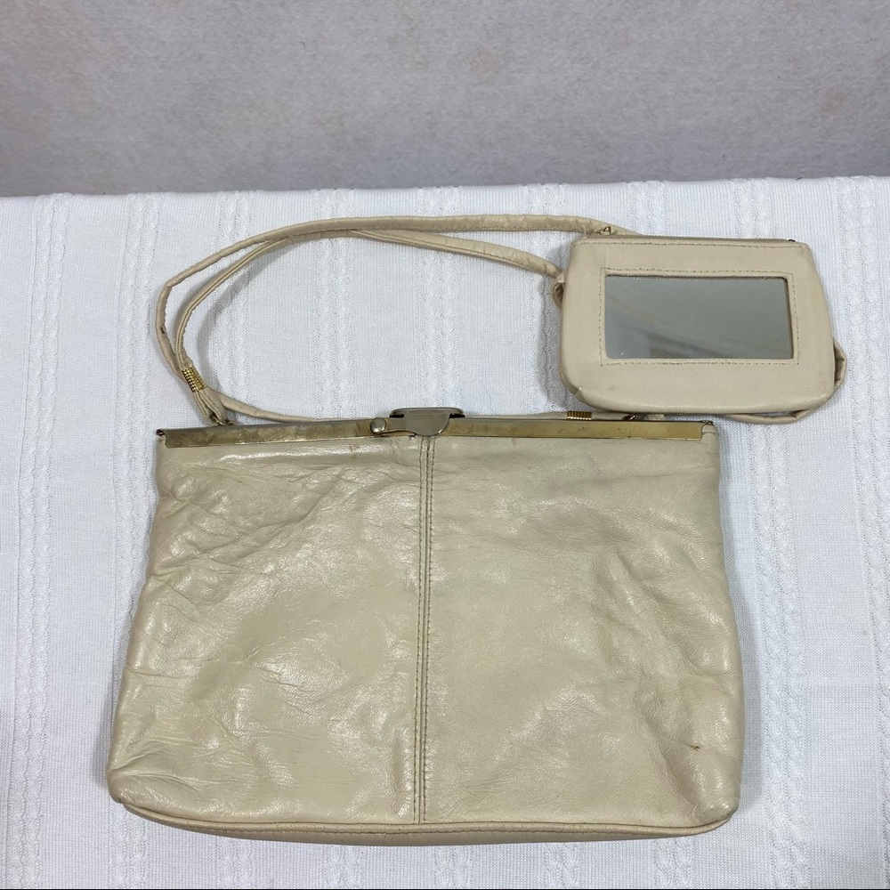 Neutralizer Bag Vintage Shoulder Bag leather Snap close lipstick bag with mirror